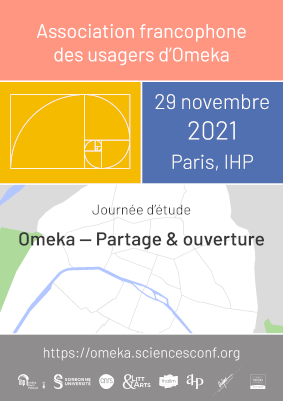 Affiche de la journée Omeka 2021